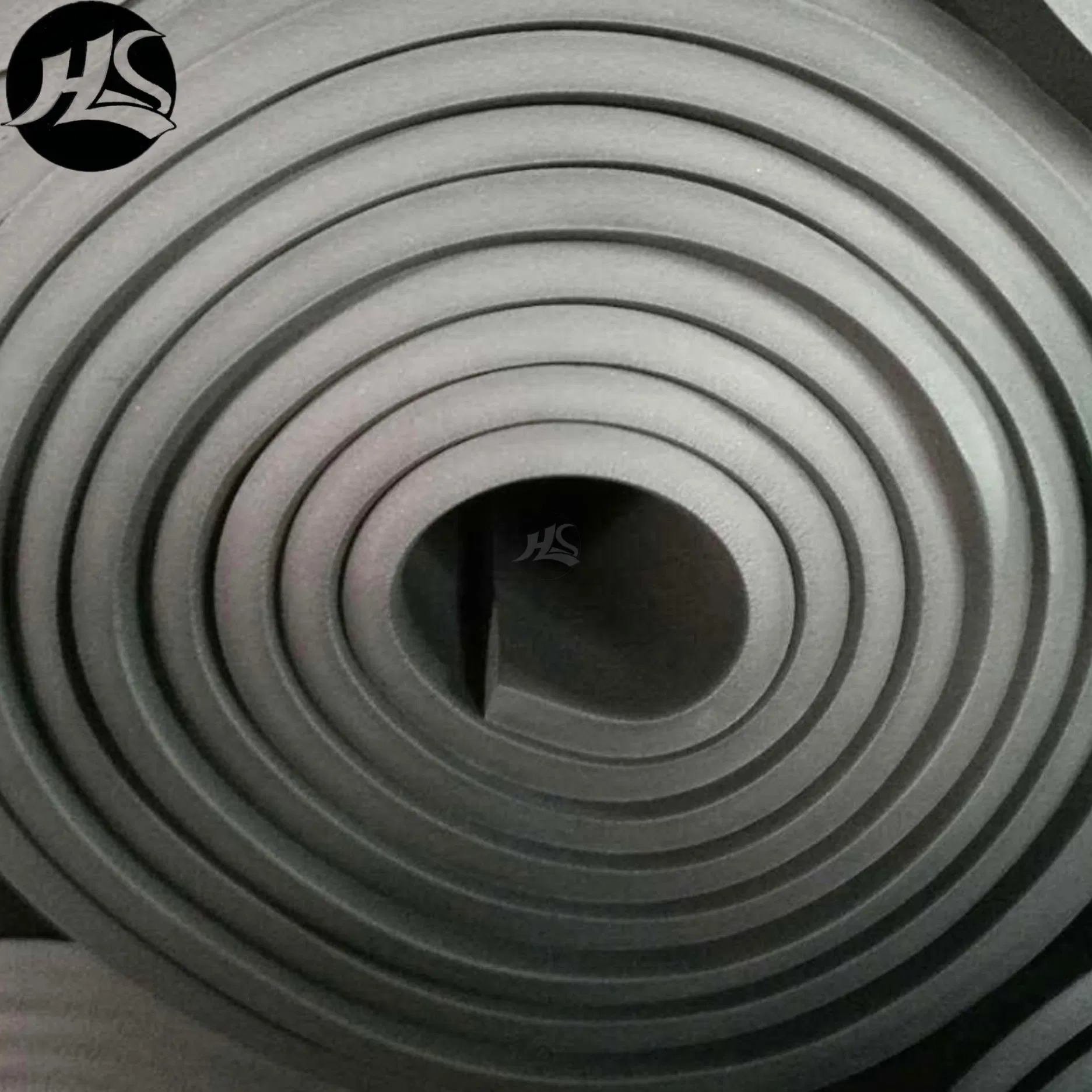 Flexible Construction Insulation Board 50 mm Thermal External Sound Proof Aluminum Foil Rubber Insulation Board