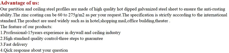 T Bar Ceiling Suspension System