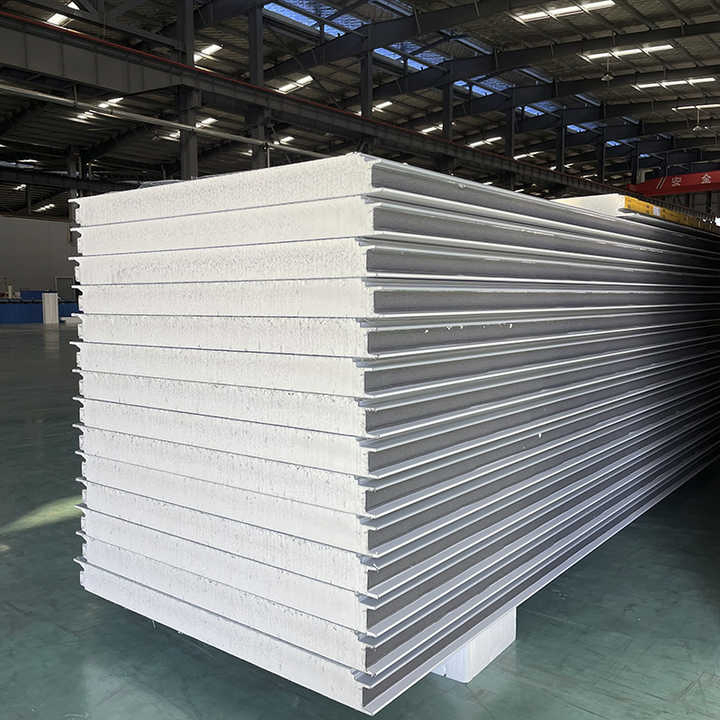 ASA Construction Building Material 50mm/75mm/100mm/150mm Sound-Proof Composite Panels EPS/Rock Wool/Glass Wool/PUR/PIR Wall/Roof Sandwich Panels for Building