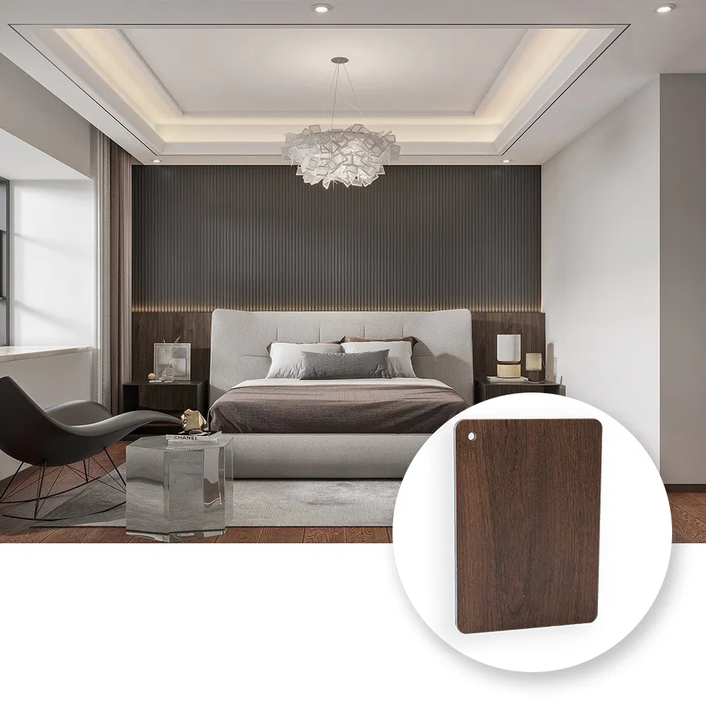 Glossy Indoor Baobboo Charcoal Board Bamboo Wood Veneer Construction Material Fiberboard with Good Price