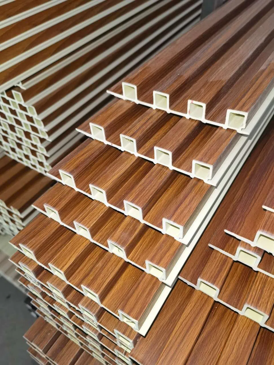 Best Price Building Material 3D Wood Plastic Composite Fluted Decorative Acoustic Ceiling Interior/Exterior PVC/WPC Wall Panel