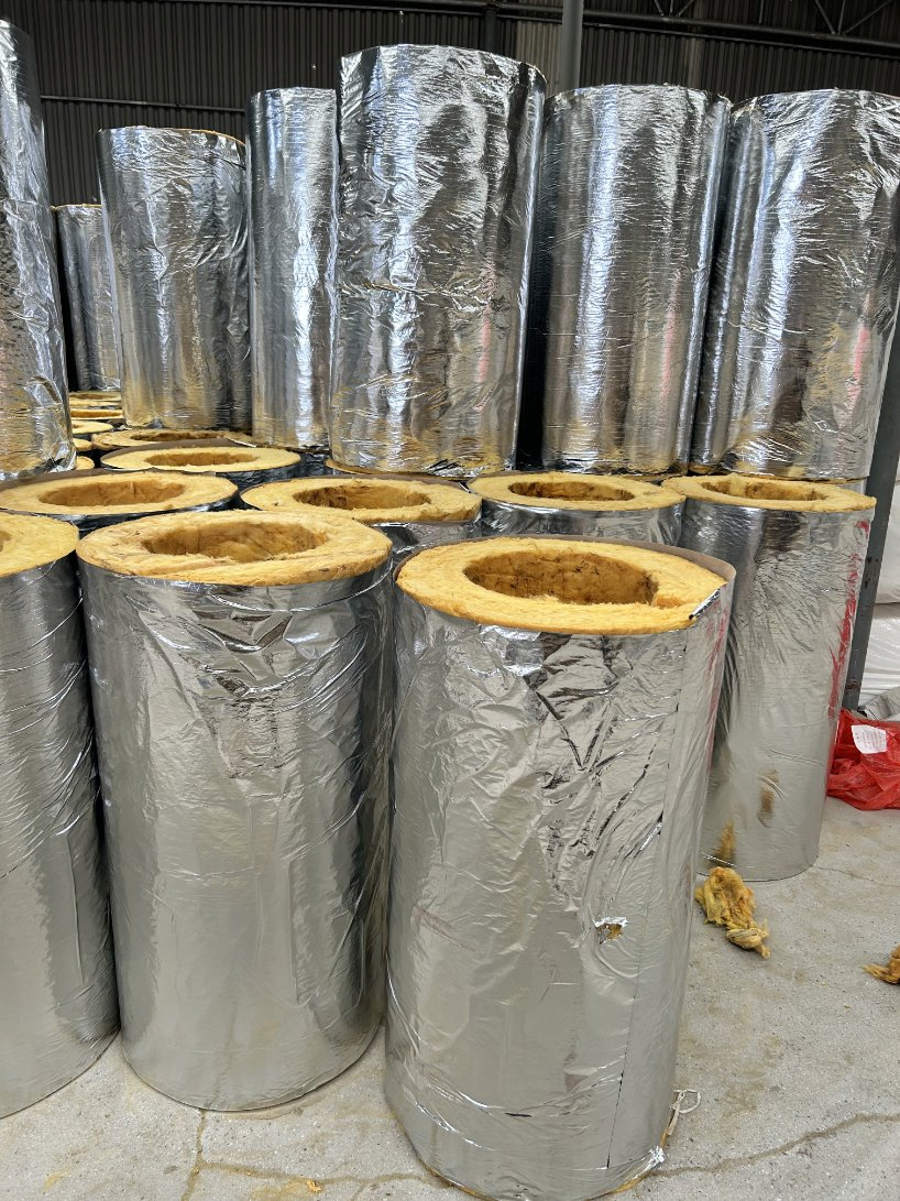 Glass Wool Tube Air Conditioning Duct Cold Insulation Material Insulated Glass Fiber