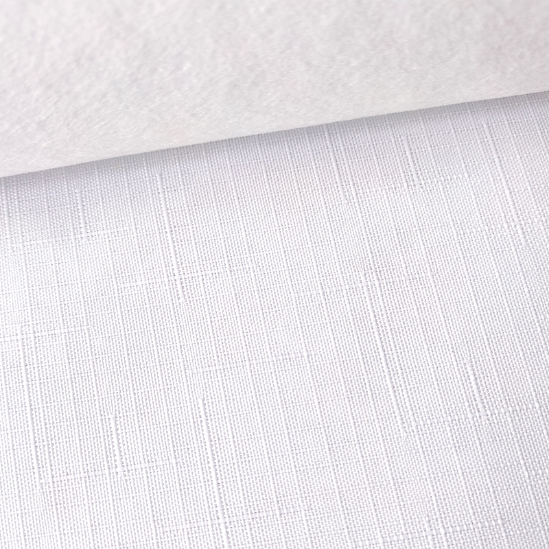 Chic White Printing Fabric Featuring Modern Style and Grain Surface Finish
