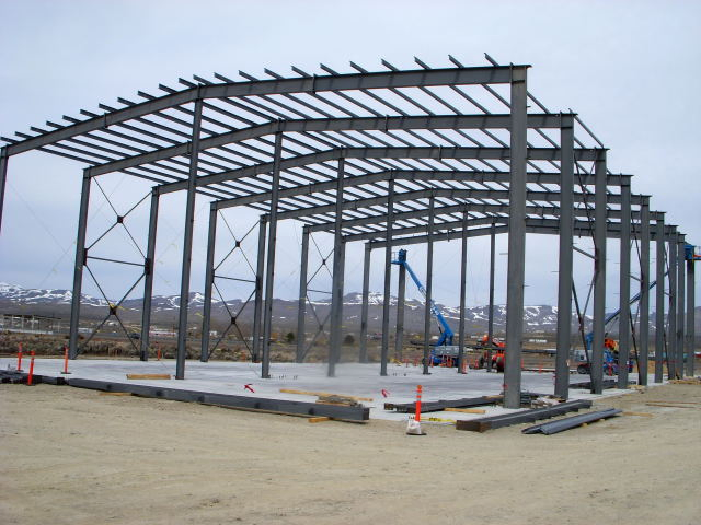 Low Cost Prefabricated Steel Frame Warehouse Hangar Workshop Steel Building Materials