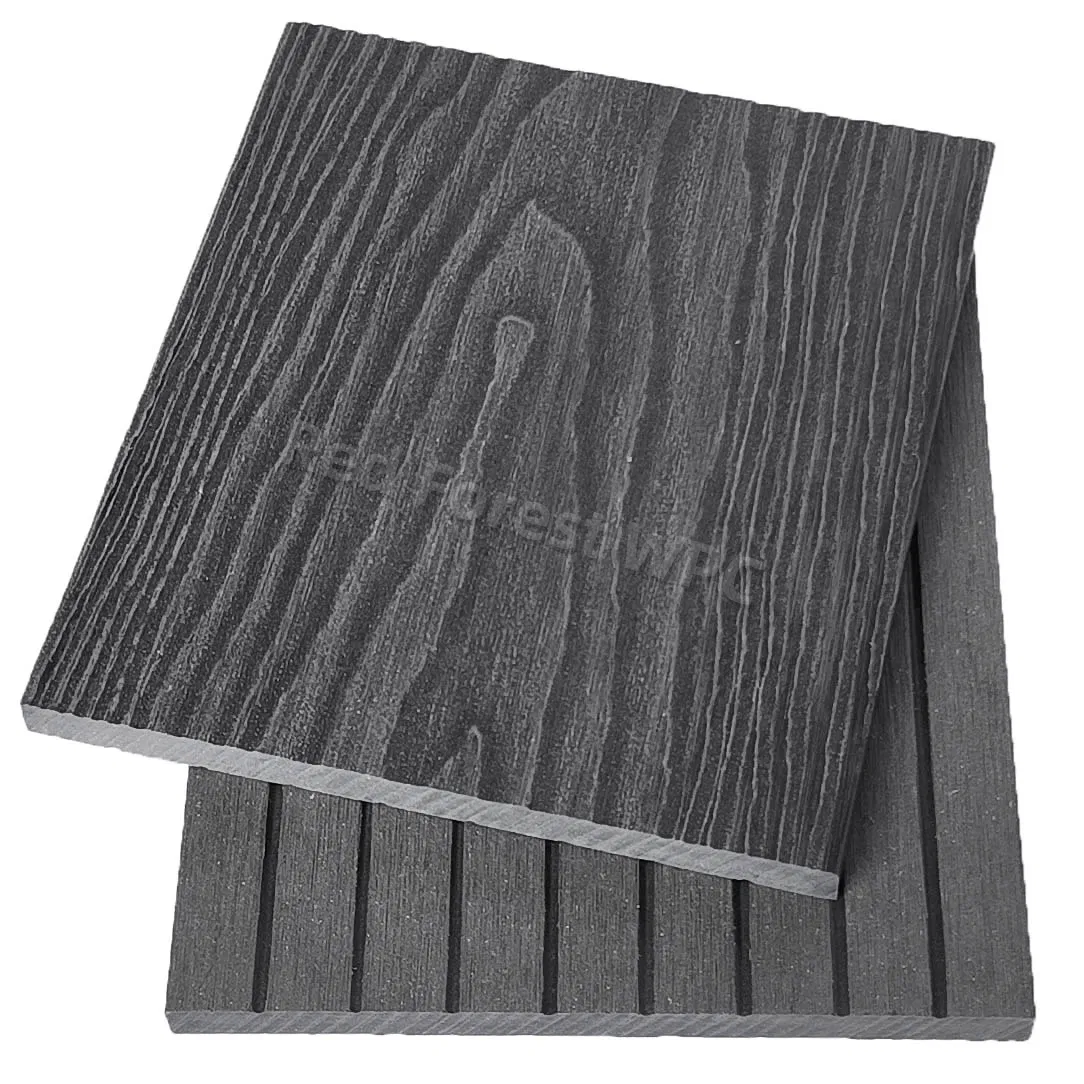 3D Wood Grain WPC Floor Eco-Friendly Waterproof Outdoor Building Material