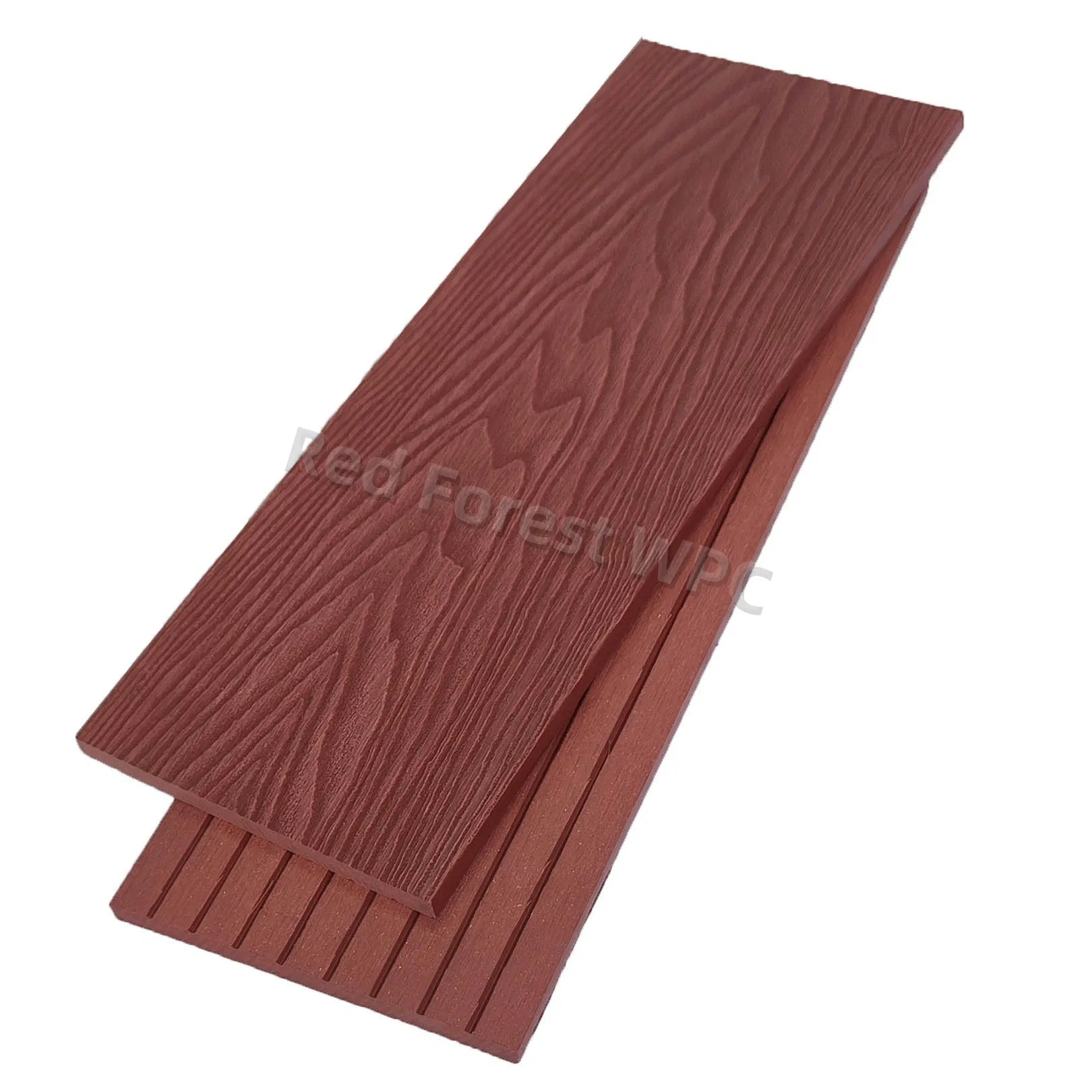 3D Wood Grain WPC Floor Eco-Friendly Waterproof Outdoor Building Material