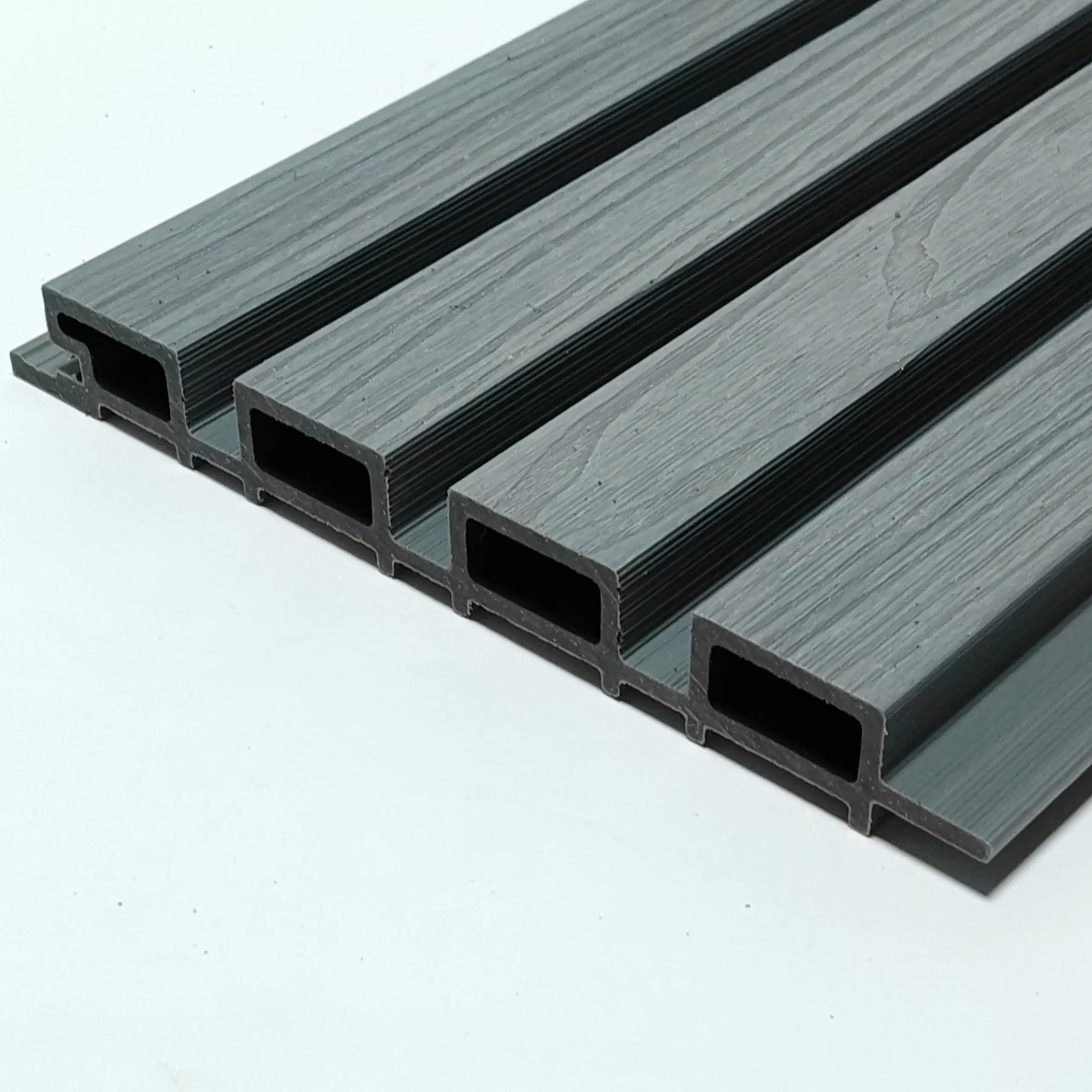 Popular Outdoor WPC Great Wall Panel 3D Textured Wood Grain &amp; Waterproof