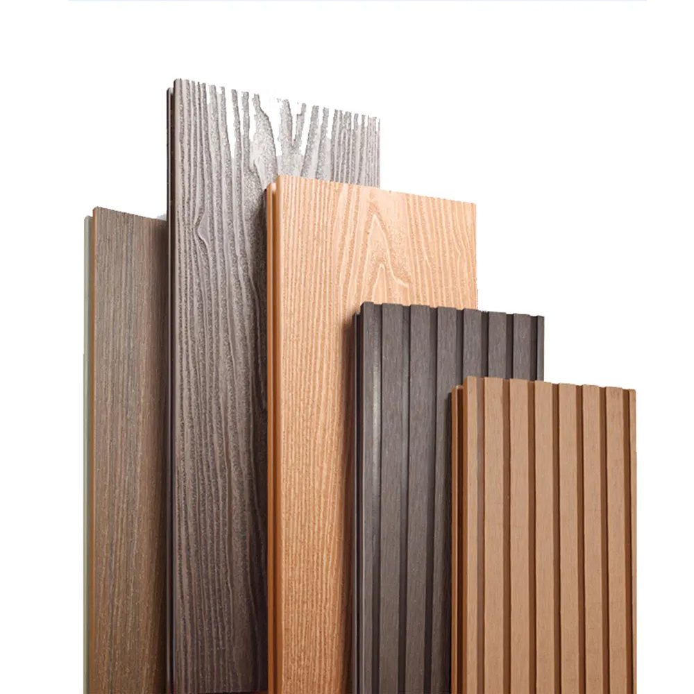 3D Embossed Garden Flooring Plastic WPC Decking Wood Composite Material