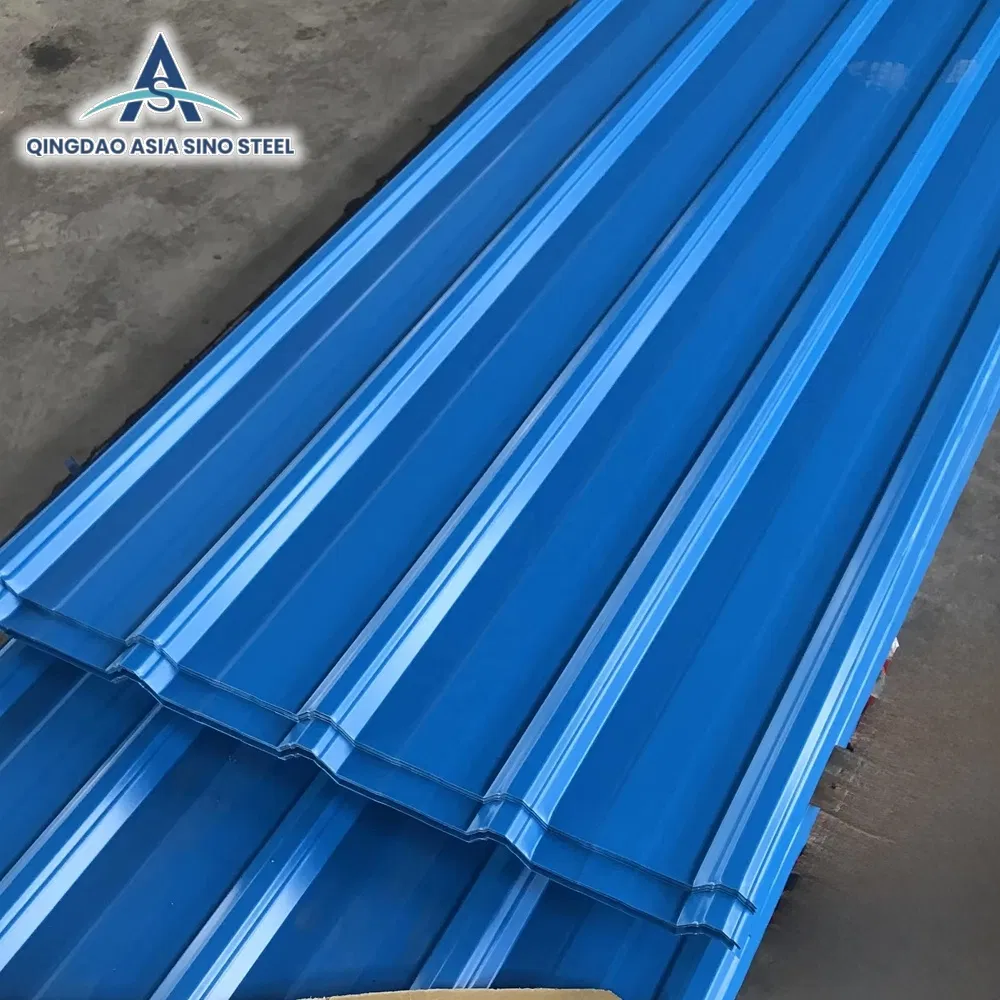 Prepainted Color Coated Galvanized Corrugated Building Roofing Material Steel Sheet