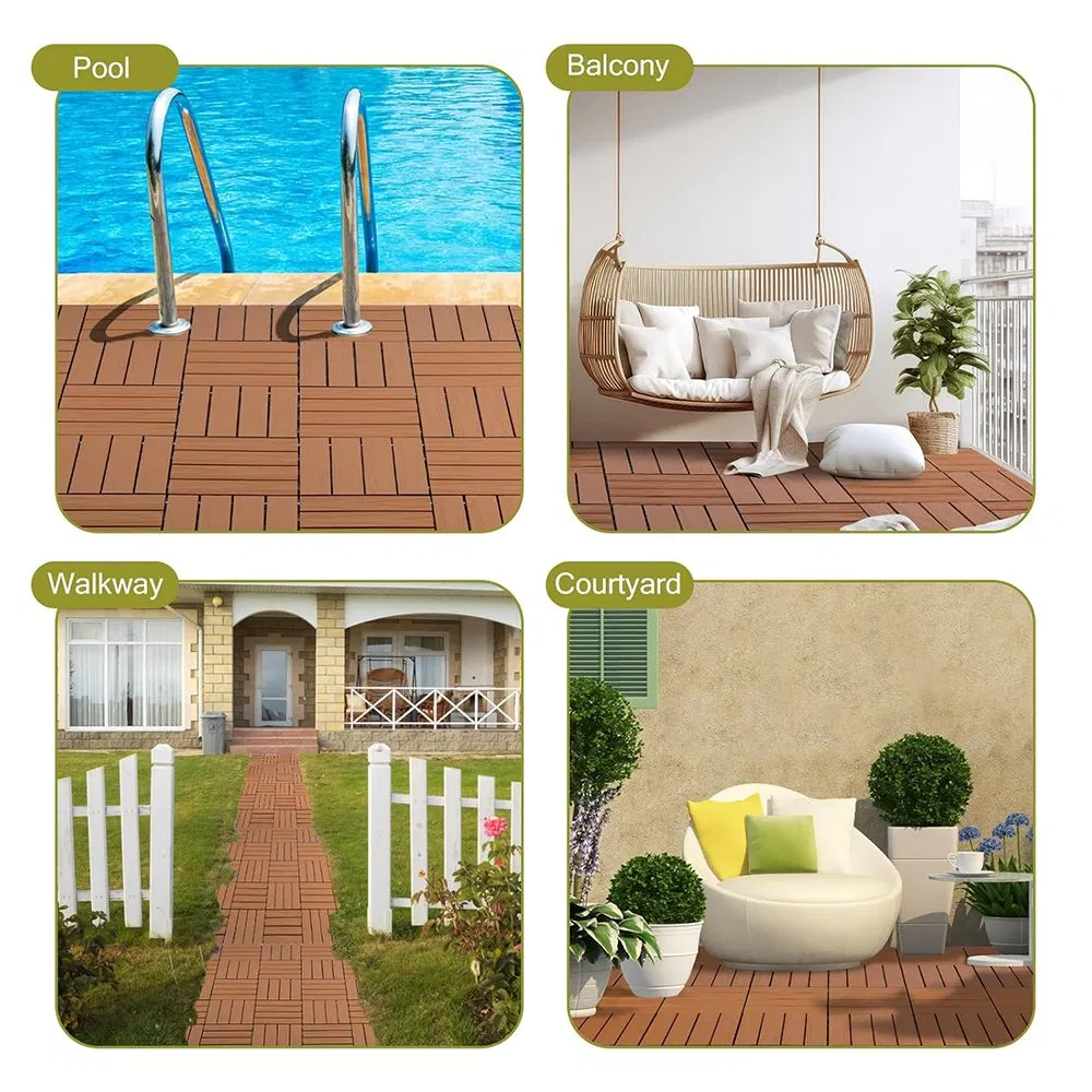 Decorative Deck Covering Outdoor Decking WPC Outdoor Flooring Exterior Material