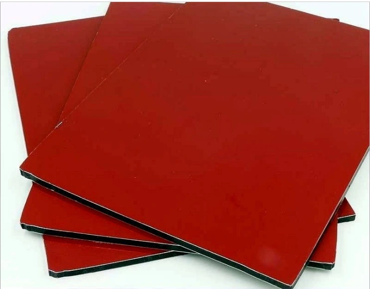 Dark Red Aluminum Composite Panel Use Wall Finishes