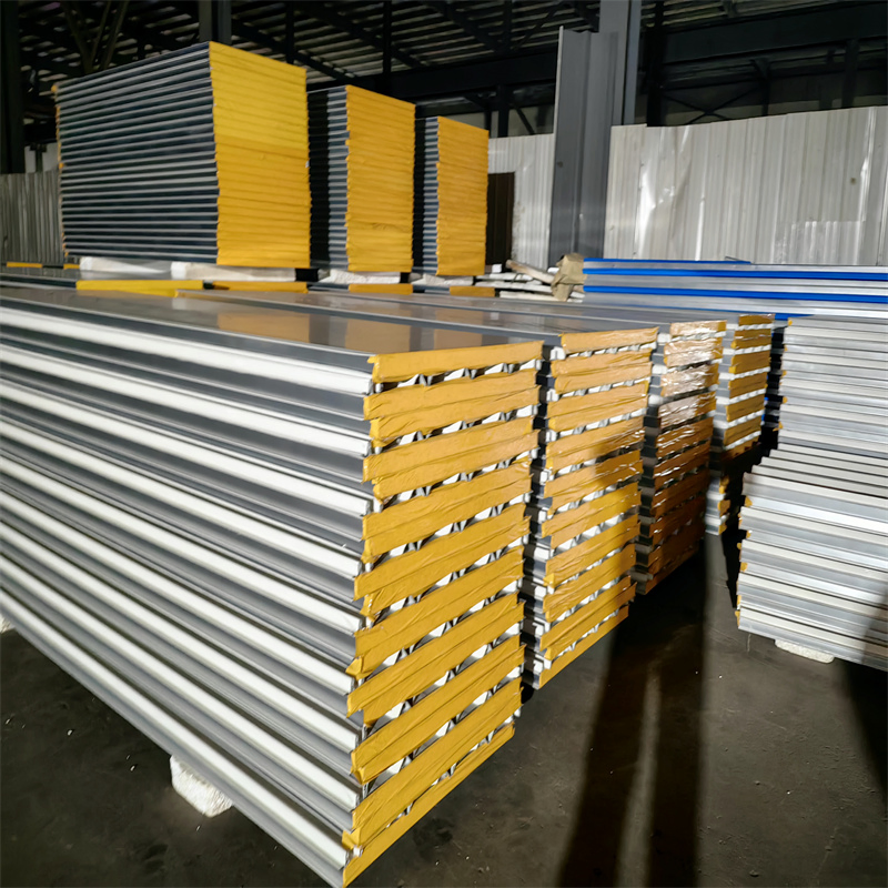 ASA Construction Building Material 50mm/75mm/100mm/150mm Sound-Proof Composite Panels EPS/Rock Wool/Glass Wool/PUR/PIR Wall/Roof Sandwich Panels for Building