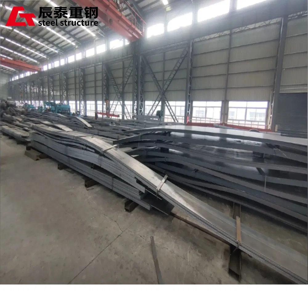 The Chinese Factory Processes and Manufactures Galvanized Steel Structural Materials for Industrial, Commercial, Agricultural, and Building Purposes