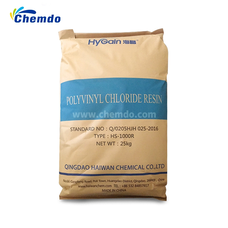 Chemical Plastic Virgin Raw Material Polyvinyl Chloride Pipe Grade PVC Resin HS-1000R K66-68