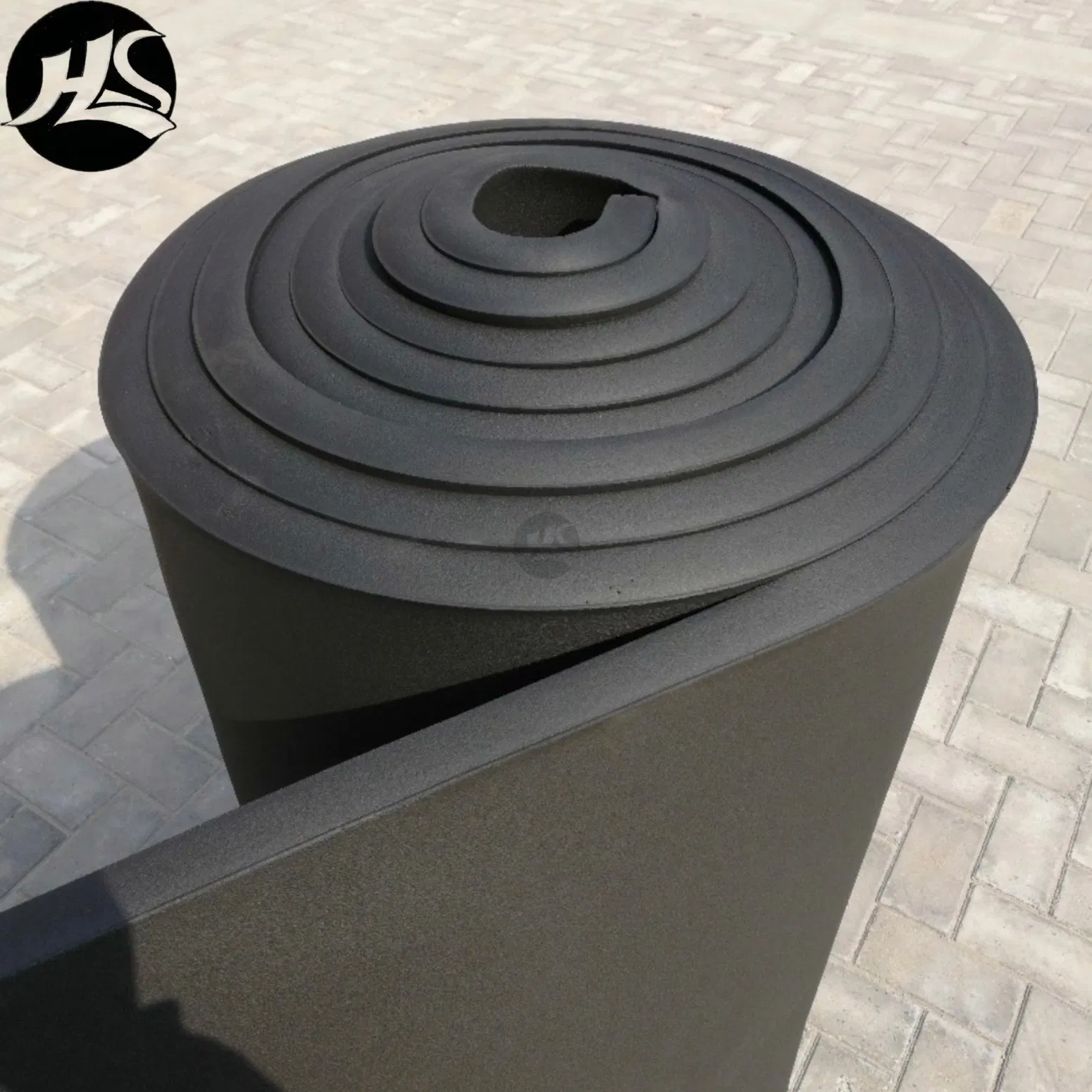 Flexible Construction Insulation Board 50 mm Thermal External Sound Proof Aluminum Foil Rubber Insulation Board