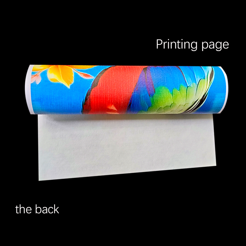 Chic White Printing Fabric Featuring Modern Style and Grain Surface Finish