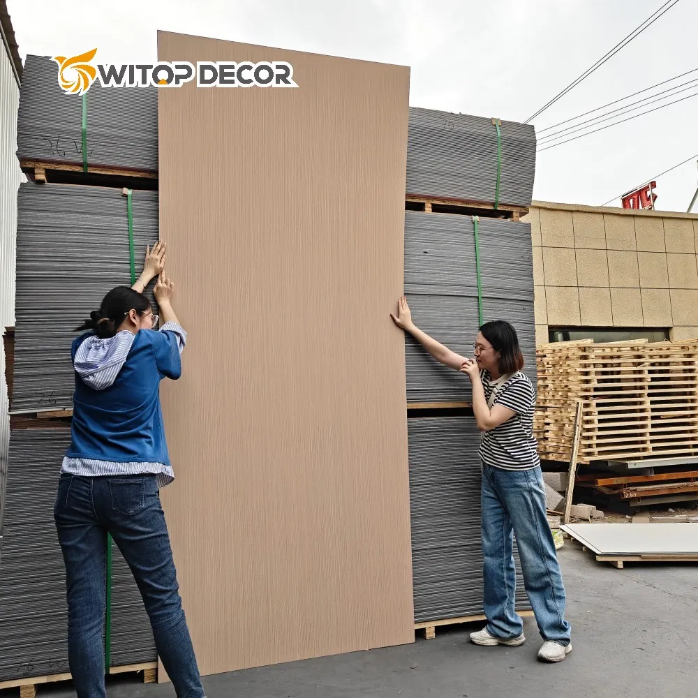 Glossy Indoor Baobboo Charcoal Board Bamboo Wood Veneer Construction Material Fiberboard with Good Price