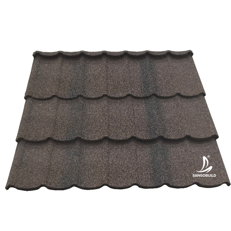 Sangobuild Tudor Design Corrugated Steel Stone Coated Metal Roofing Material