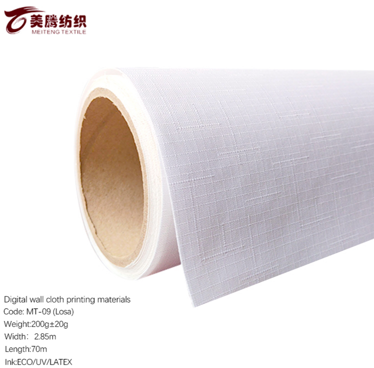 Chic White Printing Fabric Featuring Modern Style and Grain Surface Finish