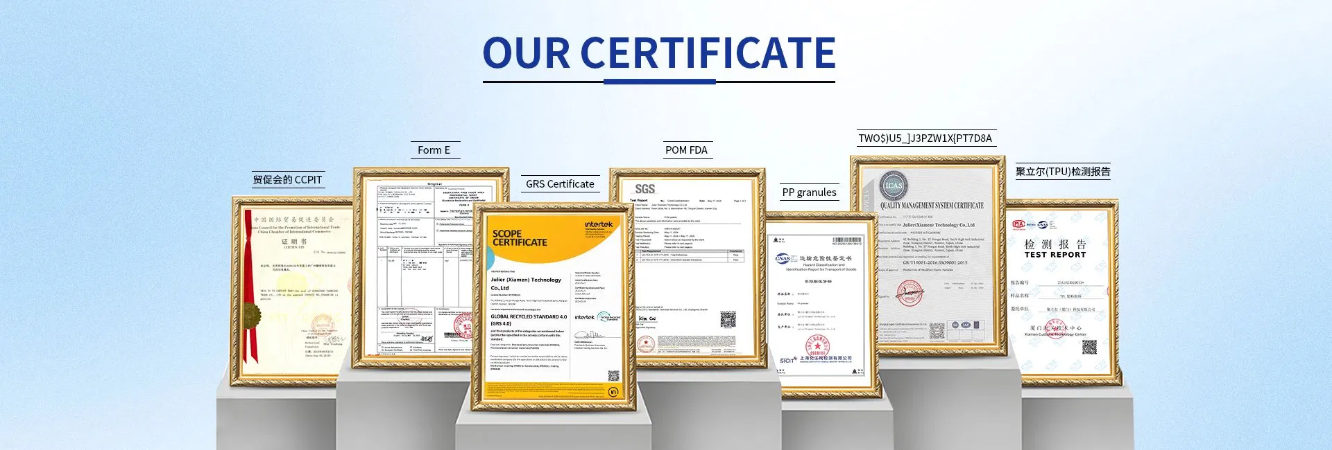 Certificates