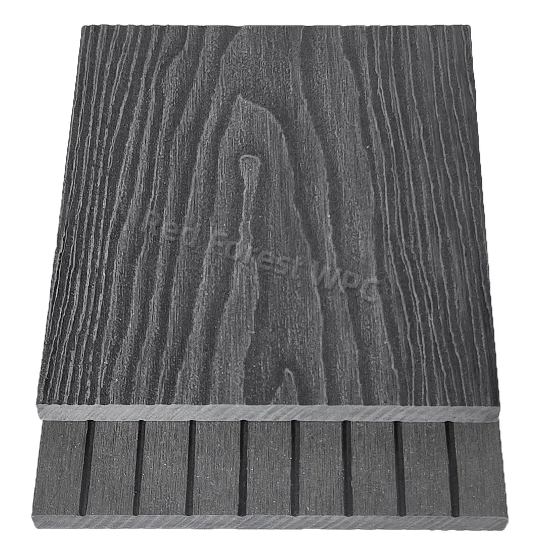 3D Wood Grain WPC Floor Eco-Friendly Waterproof Outdoor Building Material