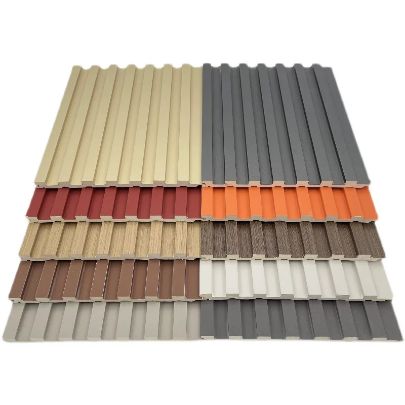 Interior Wall Paneling Wall Cladding WPC Wall Panel Decorative PVC Panel Bamboo Wholesale Building Material Fluted
