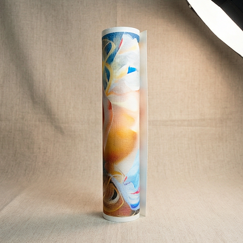 Artistic Modern Digital Printing Canvas Featuring Embossed White Finish