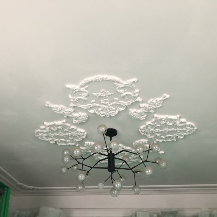 Building Material of Gypsum Cornice/ Crown Moulding/ Cornice Moulding/ Gypsum Board/ Gypsum Decorative Ceiling/ Gypaum 3D Wall Panels/ Ceiling Rose/ Pillar