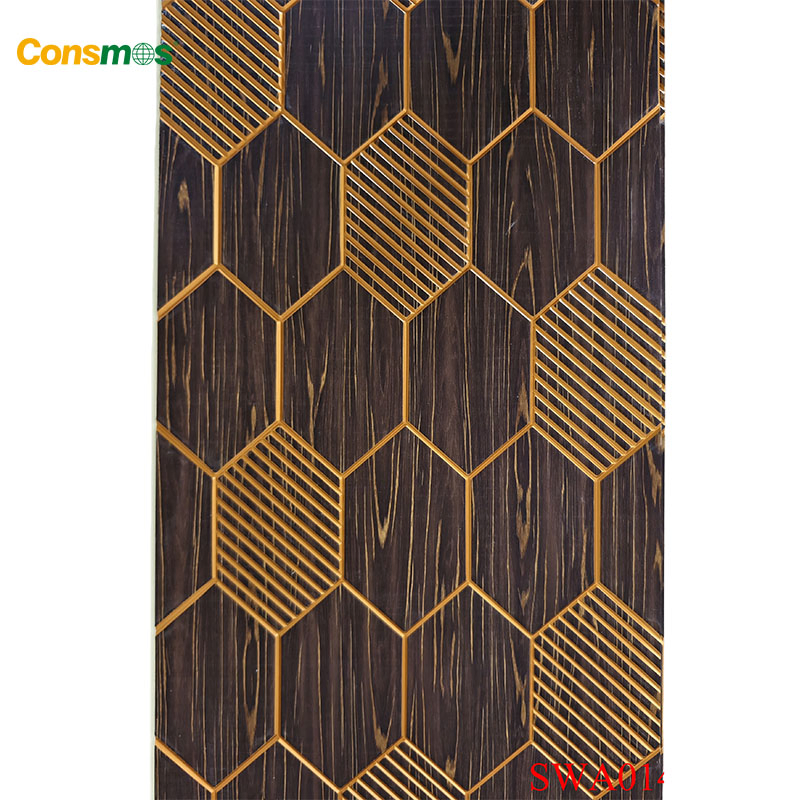 Lambrin Interior Design WPC Wall Cladding Price Painel De Parede WPC Building Decorative Material