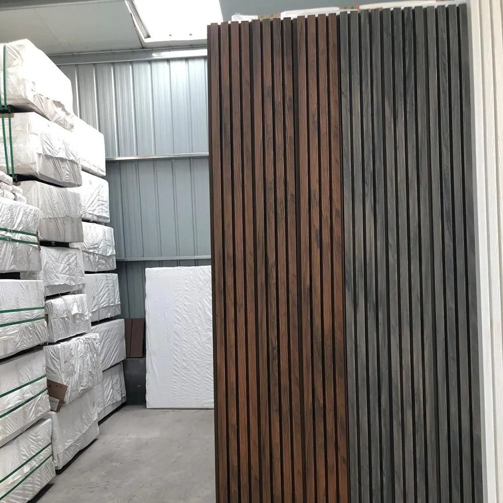 Wholesale Price Waterproof PVC WPC Fluted Exterior Wood WPC Wall Panel Cladding