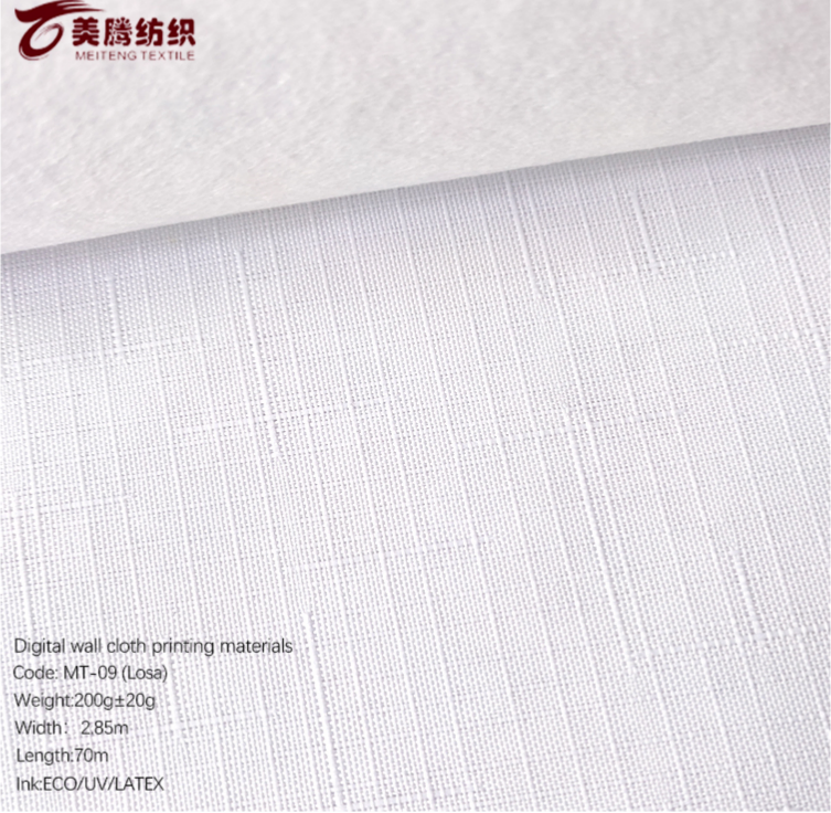 Chic White Printing Fabric Featuring Modern Style and Grain Surface Finish