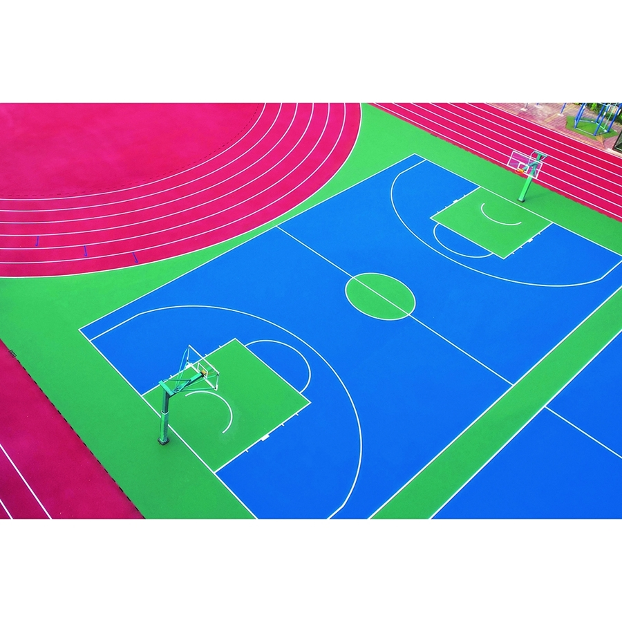 High-Performance Standard Silicon PU Court Material Used for Sports Flooring Systems