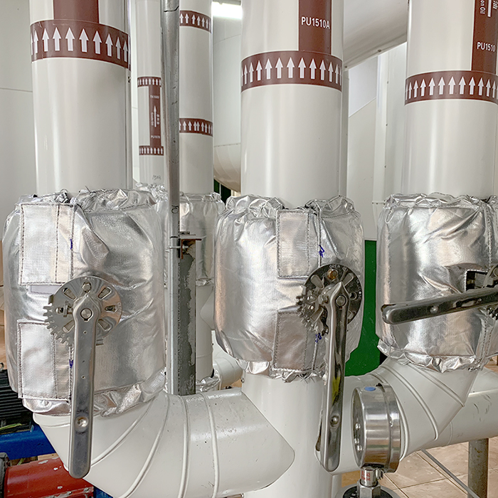 Mineral Wool+Cryogel Material Petrolatum Insulation Cover for Ball Vale