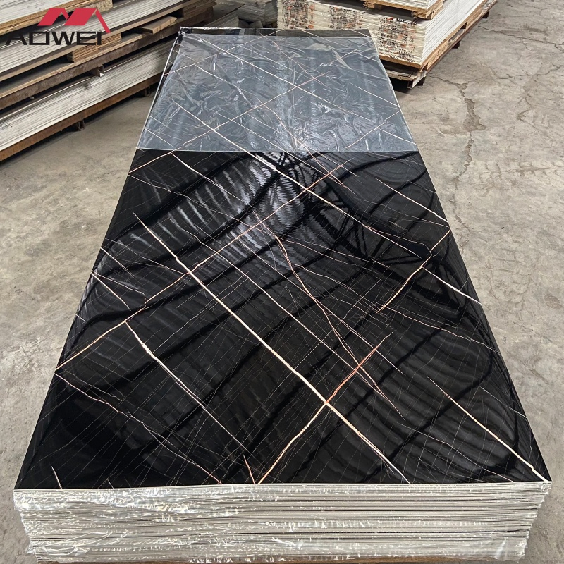 UV Board Plastic PVC Marble Wall Panel Cladding for Elegant Interior Design