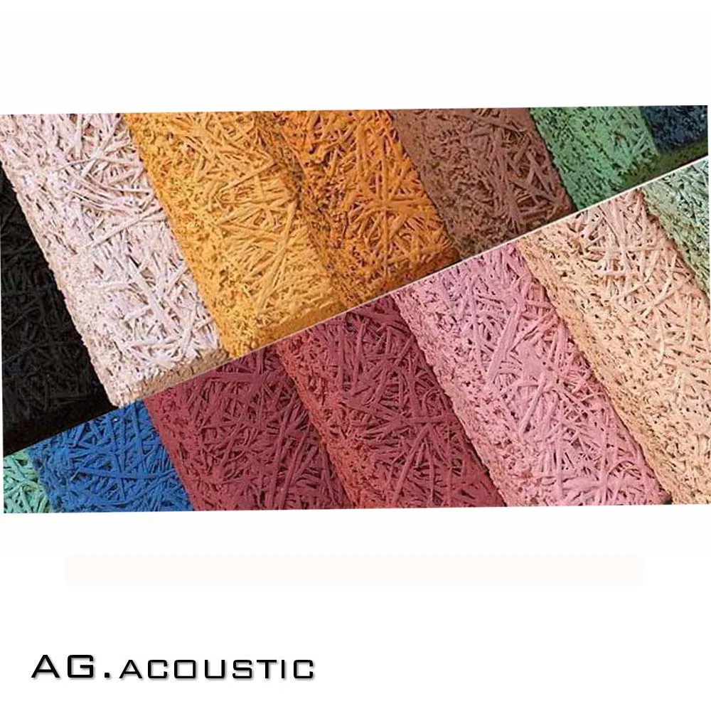 AG. Acoustic Decorative Board Painted Wood Fiber Soundproofing Wall Panels Acoustic Material