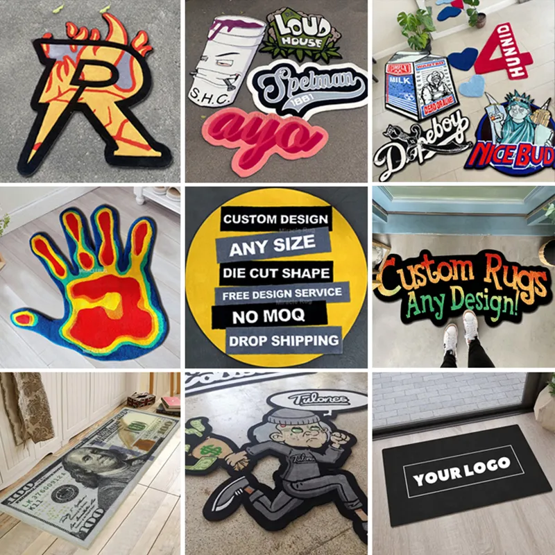 High-End Custom Rug Display