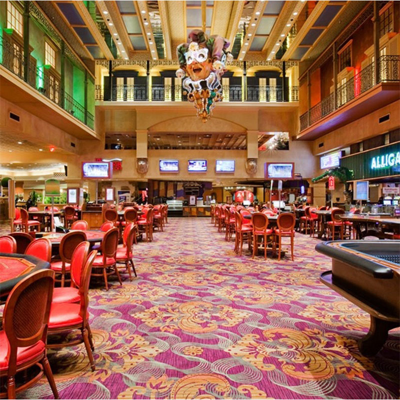 Customizable Vibrant Casino Carpeting for Superior Comfort and Noise Reduction