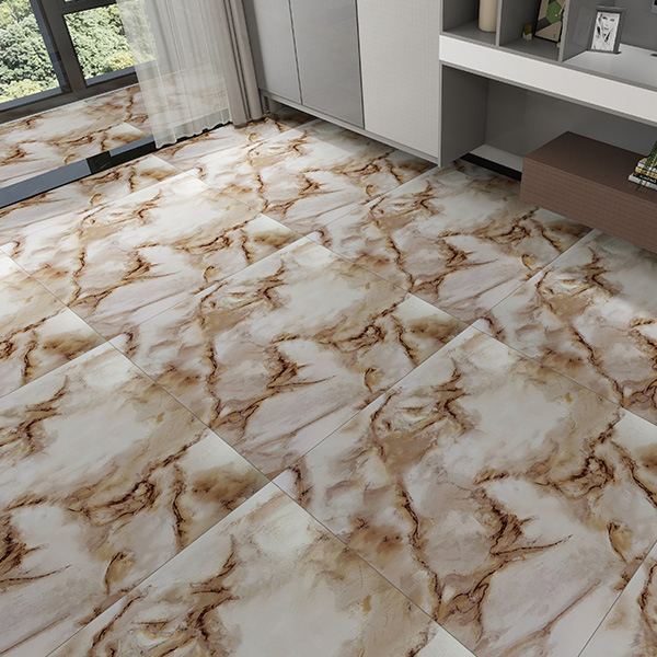 Self-Adhesive PVC Vinyl Flooring Tiles for Indoor Use in Living Room or Apartment