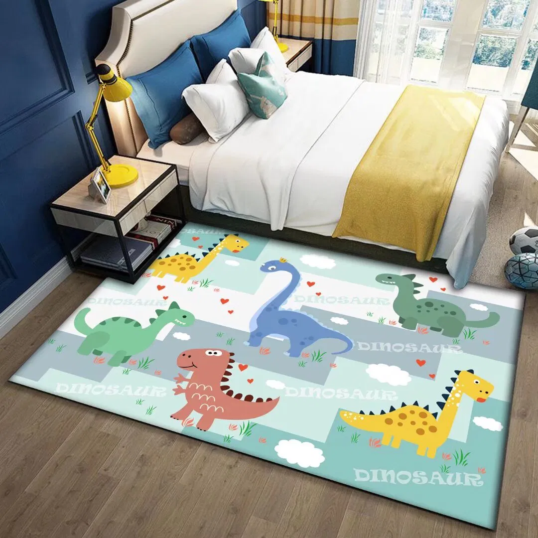 Boy's Forest Dinosaur Children's Area Rug Kids Play Mat Carpet