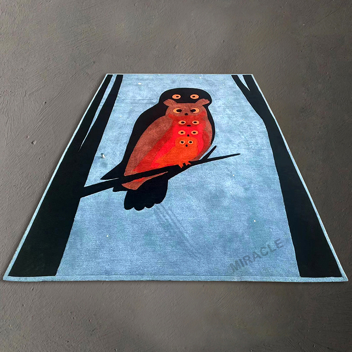 Persian Ethnic Style Carpet Geometric Tufted Bedroom Bedside Non-Slip Floor Mat Living Room Kitchen Hallway Area Rugs