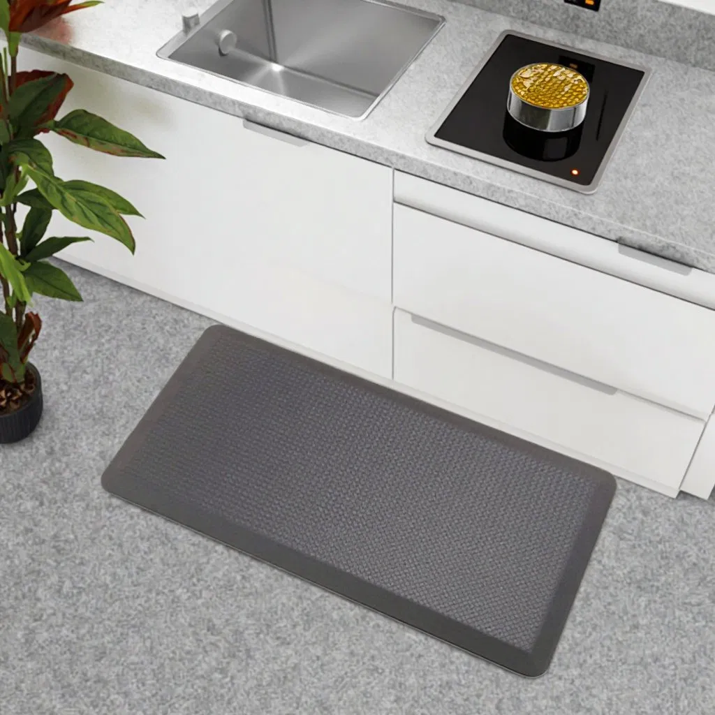 Non-Slip Comfort Durable PVC Anti Fatigue Kitchen Mats with SBR Non-Skid Backing