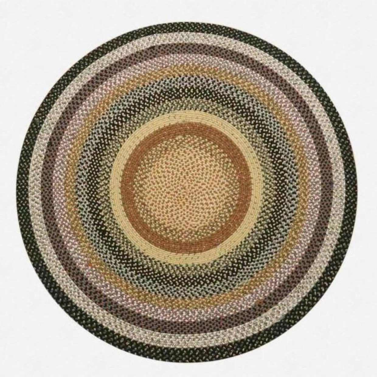 Customized Anti-Slip Vintage Braided Cotton Rug Handwoven Area Rug Rustic Style for Bedroom Kitchen Hallway Living Room