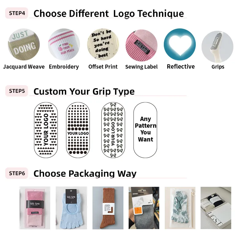 Pilates Socks Detail 6