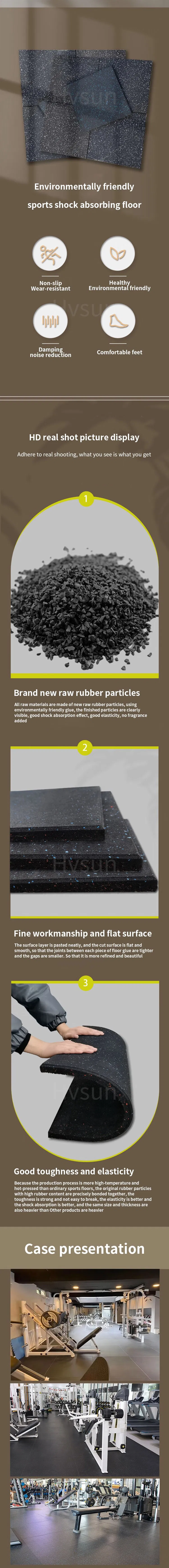 Shockproof Rubber Floor Mat Main View