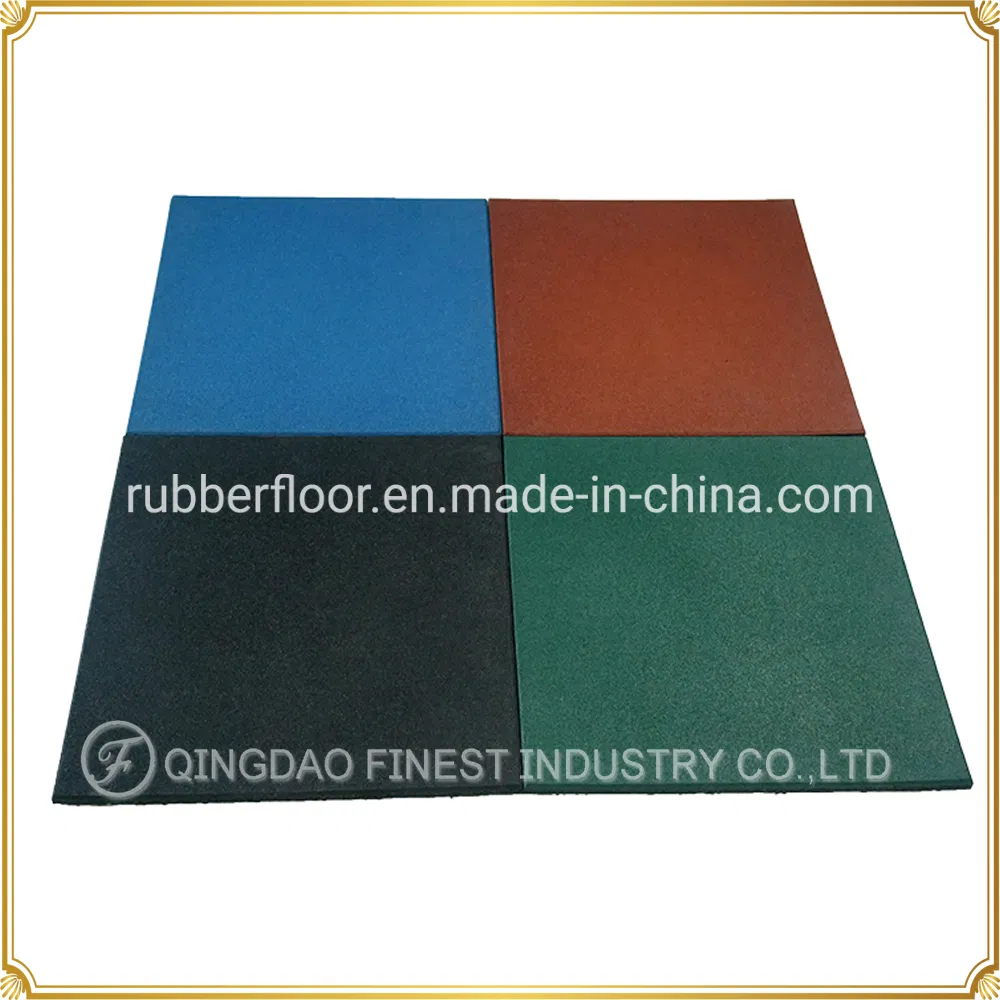 Premium Quality Fitness Colorful Heavy Duty Playground Crossfit Rubber Mat/ Rubber Floor Tile/ Rubber Flooring, Impact Tiles, Impact Flooring