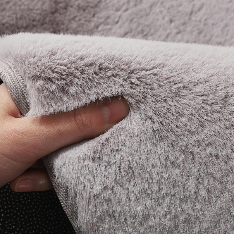 Designer Home Carpet Soft Fluffy Rug Faux Rabbit Fur Rug for Kids