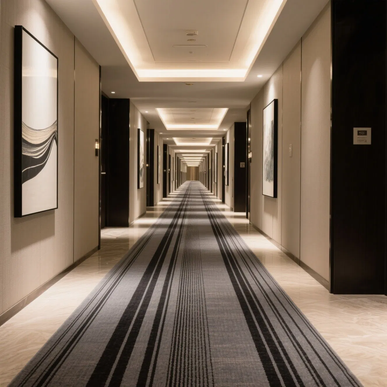 Durable Wool Nylon Blend Commercial Carpeting Solution Wall to Wall Axminster for Hotels