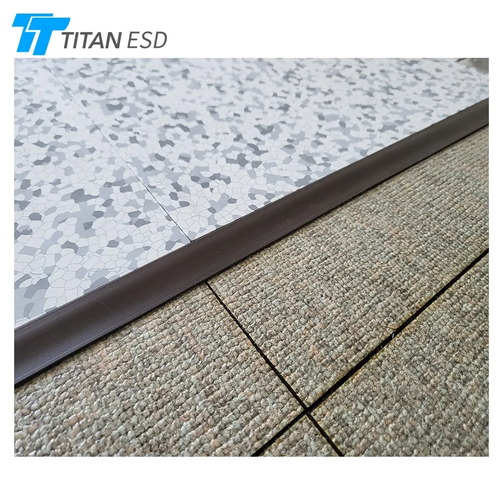 Antistatic Floor Tiles Lab Wear-Resistant ESD Tiles Waterproof Conductive PVC Flooring