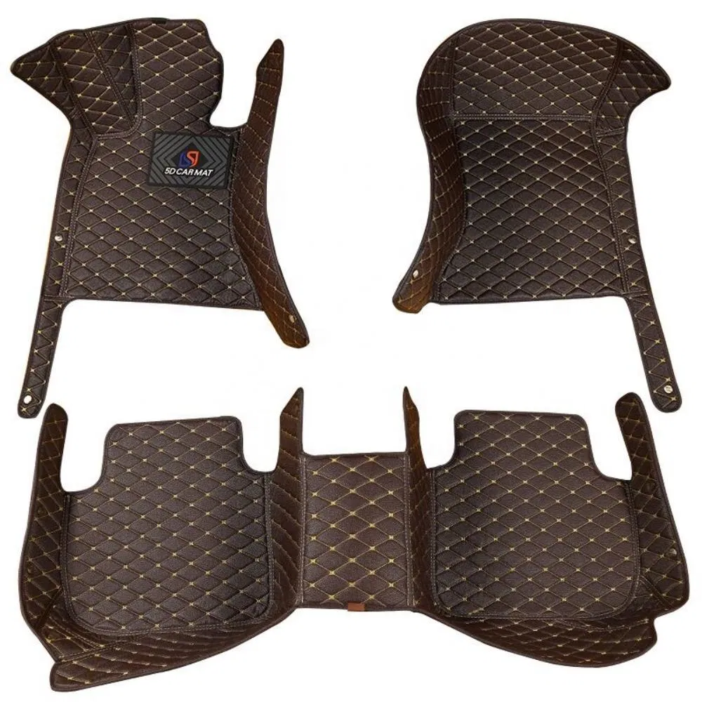 Custom Hand Sewing 5D/6D Car Floor Mats Wholesale Car Mats Car Accessories Full Set Use for Tesla