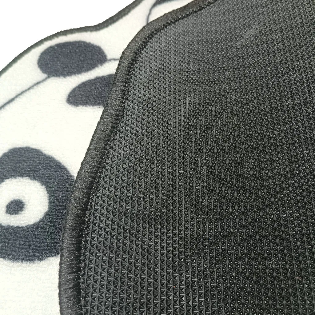 Eco Friendly Panda Shape Cartoon Non-Slip Cute Cartoon Area Rug Animal Pattern Rug Kids Playroom Rug